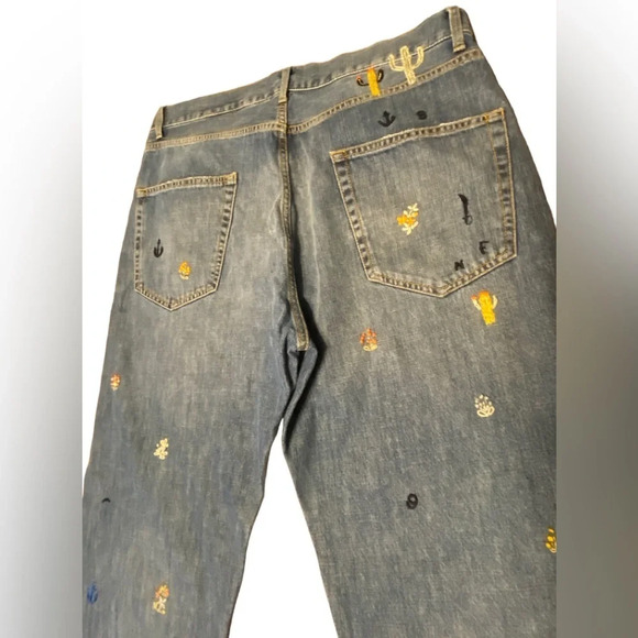 Nick Fouquet Uzzi Embroidered-motif Straight Leg Jeans - Picture 10 of 16